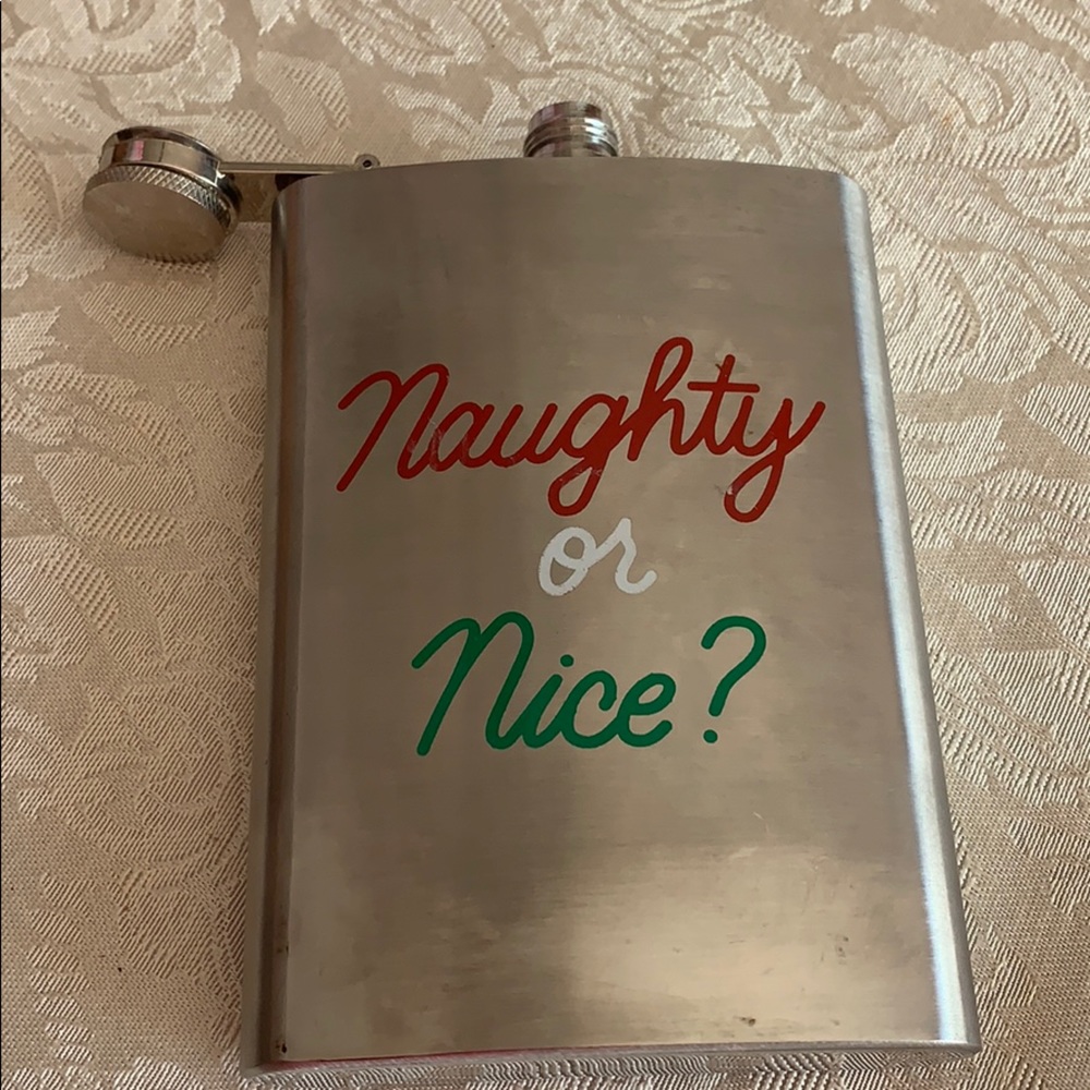 Naughty or Nice flask